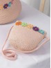 Adult's Crochet Mini Bag W/ Flowers